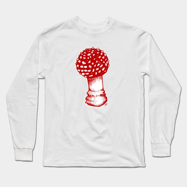 Amanita Muscaria in Red Long Sleeve T-Shirt by RJKpoyp